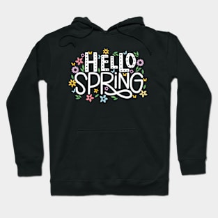 Happy Spring yall Flowers Bloom Floral First day of Spring Hoodie